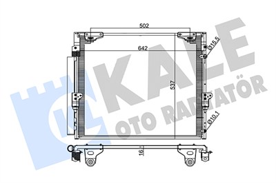 KLİMA RADYATÖRÜ ( KONDENSER ) KURUTUCULU AL/AL TOYOTA LAND CRUISER 4.7 V8, 4.5 D4D, V8 08=> 