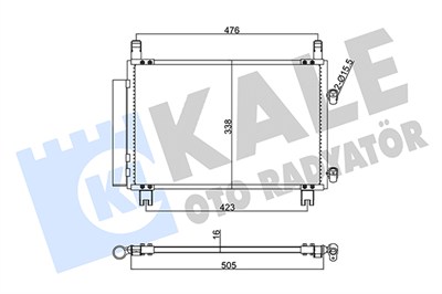 KLİMA RADYATÖRÜ ( KONDENSER ) KURUTUCULU AL/AL CHARADE 1.0 VVT-I , 1.3 VVT-I 05+ 