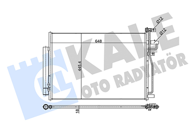 KLİMA RADYATÖRÜ ( KONDENSER ) KURUTUCULU AL/AL OPEL ANTARA 2.4 06-11, 10=>, 3.0 10-15, 3.2 V6 06-11, CHEVROLET CAPTIVA 2.4 11=>, 2.4 4WD 11=>, 3.0 4WD 10-18, 3.2 4WD 06=> 