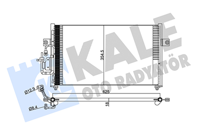 KLİMA RADYATÖRÜ ( KONDENSER ) KURUTUCULU AL/AL HYUNDAI COUPE-ELANTRA II 
