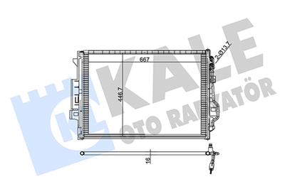 KLİMA RADYATÖRÜ ( KONDENSER ) KURUTUCULU AL/AL MERCEDES-BENZ S SERİSİ W221 05-13 