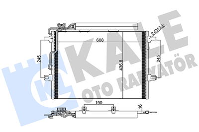 KLİMA RADYATÖRÜ ( KONDENSER ) KURUTUCULU AL/AL 350 CGI, CLS 280, CLS 320, CLS 350, CLS 500 E 200 