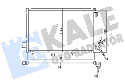 KLİMA RADYATÖRÜ ( KONDENSER ) KURUTUCULU AL/AL FORD FIESTA VI 1.25-1.4 16V, 1.4 TDCI 08=> 