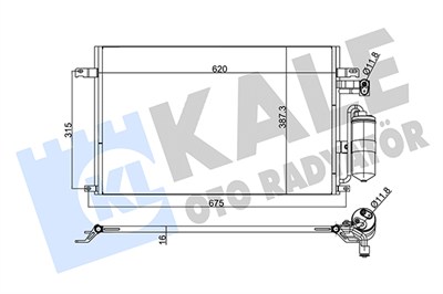 KLİMA RADYATÖRÜ ( KONDENSER ) KURUTUCULU AL/AL CHEVROLET EPICA 2.0 05-11, 2.5 06-11 