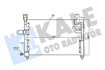KLİMA RADYATÖRÜ ( KONDENSER ) KURUTUCULU AL/AL KIA PRIDE 1.3 96-01 