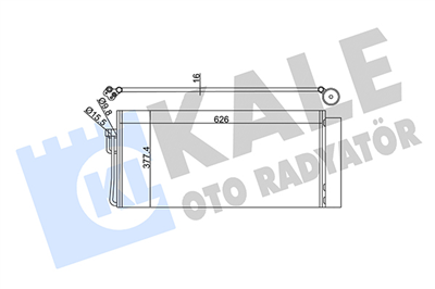 KLİMA RADYATÖRÜ ( KONDENSER ) KURUTUCULU AL/AL BMW 5-6-7 520 D, 525 D, 530 D, 535 D, 635 D, 730D, 740 D, 745 D, 03-10 