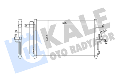 KLİMA RADYATÖRÜ ( KONDENSER ) KURUTUCULU AL/AL HYUNDAI ACCENT II 1.5 CRDI 02-05 