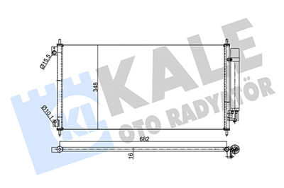 KLİMA RADYATÖRÜ ( KONDENSER ) KURUTUCULU AL/AL HONDA CITY 1.4 I-VTEC 08=> 