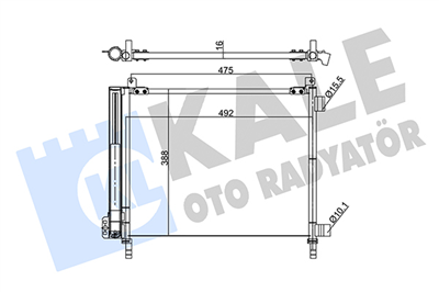 KLİMA RADYATÖRÜ ( KONDENSER ) KURUTUCULU AL/AL NISSAN MICRA IV 1.2 10=> 