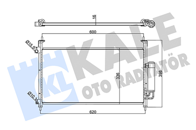 KLİMA RADYATÖRÜ ( KONDENSER ) KURUTUCULU AL/AL HONDA CIVIC VIII HATCHBACK 1.4, 1.8, TYPE R, 2.2 CTDI 06=> 