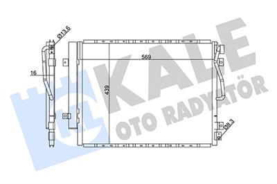 KLİMA RADYATÖRÜ ( KONDENSER ) KURUTUCULU AL/AL KIA SORENTO I 2.5 CRDI 02=> 