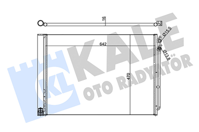 KLİMA RADYATÖRÜ ( KONDENSER ) KURUTUCULU AL/AL BMW 5 SERİSİ GRAN TURISMO F07 09-17, 6 GRAN COUPE F06 12-18, 7 SERİSİ F01, F02, F03, F04 08-15 