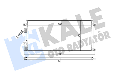 KLİMA RADYATÖRÜ ( KONDENSER ) KURUTUCULU AL/AL IVECO DAILY III 99-07 