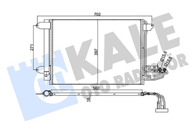 KLİMA RADYATÖRÜ ( KONDENSER ) KURUTUCULU VOLKSWAGEN CADDY III, GOLF VI, JETTA III, EOS, SCIROCCO, TOURAN, SKODA SUPERB, OCTAVIA 