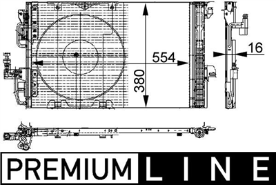 KLİMA RADYATÖRÜ KURUTUCU İLE 554x380x16 OPEL ASTRA G HB 1.2 16V 00-05, 1.4 16V 98-05, 1.6 00-05, 1.6 16V 98-05, 1.6 02-05, 1.8 16V 00-05, ZAFIRA A MPV 1.6 CNG 01-05, 1.6 16V 99-05, 1.6 03-05, 2.2 16V 00-05 