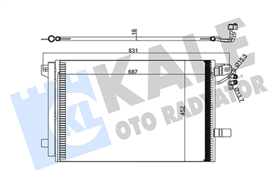 KLİMA RADYATÖRÜ VW MULTİVAN V 2.0 TDI 09-15, TRANSPORTER V 2.0 TDI 09-15 