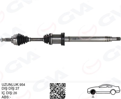KOMPLE AKS ÖN SAĞ JAGUAR X-TYPE I X400 2.2 D 954MM