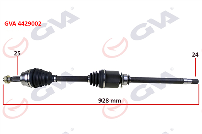 KOMPLE AKS SAĞ DOBLO 1.9 JTD 01> DOBLO-ALBEA 1.3 MTJ 05> 928mm