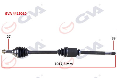 KOMPLE AKS SAĞ TRAFIC II-OPEL VIVARO 1.9 DCI 01 > 1017mm