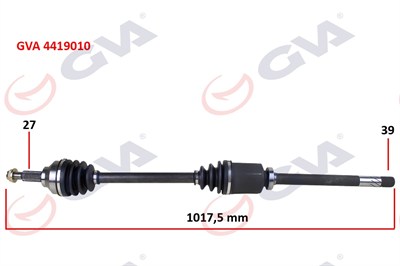KOMPLE AKS SAĞ TRAFIC II-OPEL VIVARO 1.9 DCI 01 > 1017mm