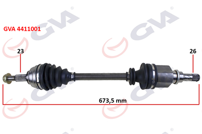 KOMPLE AKS SOL MEGANE II 1.4/1.6 16V-1.5 DCİ 02-08 673mm