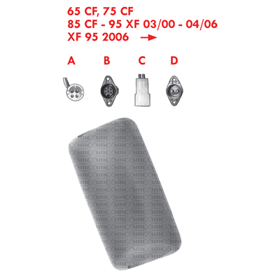 KOMPLE DİKİZ AYNASI SAĞ - SOL MOTORLU DAF XF - CF