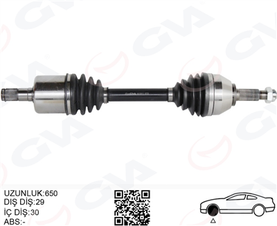 ÖN AKS SOL RENAULT KOLEOS HY 2.0 DCI A-T 08-14