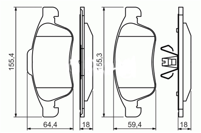 ÖN FREN BALATASI MEGANE III 09> SCENIC III 09>FLUENCE 10>DUSTER 10> LODGY 12> CAPTUR I 13>1.5 DCI 1.6 16V
