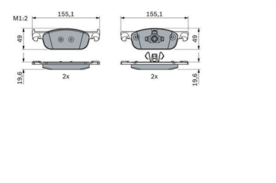 ÖN FREN BALATASI RENAULT CLIO IV 12> SYMBOL III 13> DACIA SANDERO II 13> LOGAN MCV II 14> LOGAN II 13> 0.9TCe 1.0SCe 1.2 1.2TCe 1.5dCi 1.6