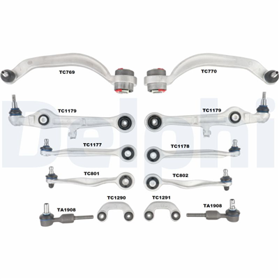 ÖN TAKIM KİTİ ALÜMİNYUM AUDI A4 2000-2004 
