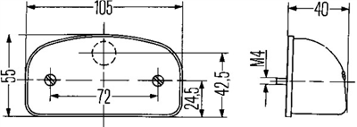 PLAKA LAMBASI SOL-SAĞ CW5 FORD TRANSIT 1.7 FT 71-78 