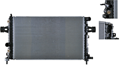 RADYATÖR AC+KLİMASIZ+MEK 600x368x16 OPEL ASTRA H 1.2 05-10, 1.4 04-10, 1.8 04-10, ZAFIRA B 1.6 CNG 05-15 