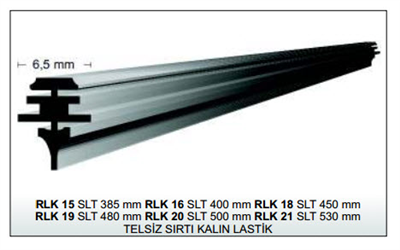 SİLECEK LASTİĞİ 385MM RLT15SLT UNIVERSAL SIRTI KALIN TELLİ 