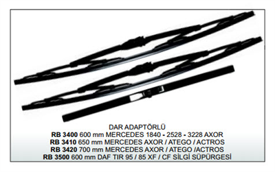 SİLECEK SÜPÜRGESİ 600MM RB3400 MERCEDES 1840-2528-3228-AXOR