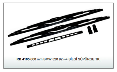 SİLECEK SÜPÜRGESİ 600MM RB4105 BMW 5.20 92> TAKIM 