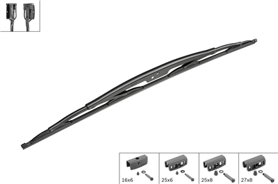 SİLECEK SÜPÜRGESİ ÖN TWIN VİDALI 800MM MERCEDES-BENZ UNIMOG U 300-400-500 00=> 