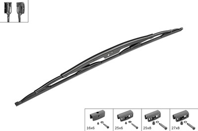 SİLECEK SÜPÜRGESİ ÖN TWIN VİDALI 800MM MERCEDES-BENZ UNIMOG U 300-400-500 00=> 