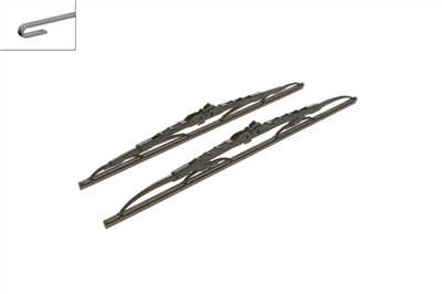 SİLECEK SÜPÜRGESİ SET ÖN 500/450MM CITROENSAXO 1.0 X 96-98, 1.1 X X,SX 96-03, 1.6 01-04, 1.5 D 96-04, DAEWOO MUSSO 2.3 99=>, 3.2 4X4 99=>, 2.2 TD 99=>, 2.9 D 4X4 99-99, 2.6 TD 4X4 99=>