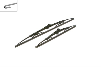 SİLECEK SÜPÜRGESİ SET ÖN 530/380MM TOYOTA YARIS 1.0 03-05, HONDA JAZZ II 1.2 I-DSI 02-08, 1.3 I-DSI 02-08, DAEWOO MATIZ 0.8 98=>, 1.0 03=>, VOLKSWAGEN FOX HB 1.2 05-11, 1.4 05-09 