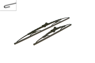 SİLECEK SÜPÜRGESİ SET ÖN 530/380MM TOYOTA YARIS 1.0 03-05, HONDA JAZZ II 1.2 I-DSI 02-08, 1.3 I-DSI 02-08, DAEWOO MATIZ 0.8 98=>, 1.0 03=>, VOLKSWAGEN FOX HB 1.2 05-11, 1.4 05-09 