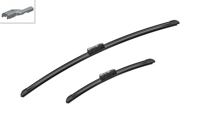 SİLECEK SÜPÜRGESİ SET ÖN AEROTWIN 600/340MM FIAT500 0.9 10=>, 1.2 07=>, 1.3 D MJET 07=>, FORD KA 1.2-1.3 TDCI 08=>, ABART 1.4 08=>