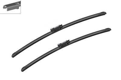 SİLECEK SÜPÜRGESİ SET ÖN AEROTWIN 600/575MM BMW 5 520 I03-10, 523 I 04-07, 525 I03-05, 530 07-09, 540 I 05-09, 545 03-05, 550 I 05-09, M5 04-09