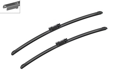 SİLECEK SÜPÜRGESİ SET ÖN AEROTWIN 600/575MM BMW 5 520 I03-10, 523 I 04-07, 525 I03-05, 530 07-09, 540 I 05-09, 545 03-05, 550 I 05-09, M5 04-09