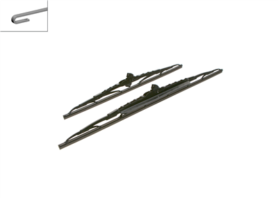 SİLECEK SÜPÜRGESİ SET ÖN TWIN RÜZGARLIKLI 600/450MM CITROENC2 1.1 03-12, 1.4 03-09, 1.6 03-10, 1.4 HDI 03-09, 1.6 HDI 05-09