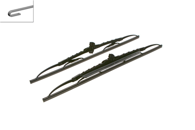 SİLECEK SÜPÜRGESİ SET ÖN TWIN RÜZGARLIKLI 530/500MM BMW Z4 ROADSTER 2.0 I 05-09İ 2.2 I 03-05, 2.5İ 05-09, 3.0İ 02-05, M 06-08 