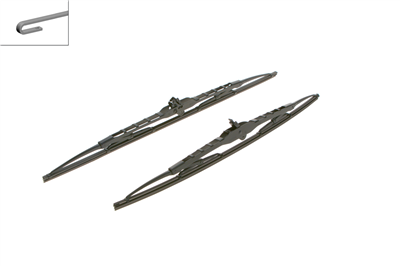 SİLECEK SÜPÜRGESİ SET ÖN TWIN RÜZGARLIKLI 530/475MM AUDI A3 1.6-1.8 96-03, 1.9 TDI 96-01 