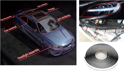 SIZDIRMAZLIK CONTASI FAR-STOP-CAM-KAPI VS. KAUÇUK ÜNİVERSAL TÜM ARAÇLAR 5 METRE