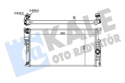 SU RADYATÖRÜ AL/PL/BRZ BMW 1, 2, 3, 4 