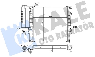 SU RADYATÖRÜ AL/PL/BRZ BMW 3 E30, 3 E36, Z3 E36 