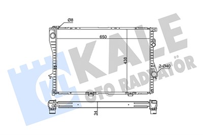 SU RADYATÖRÜ AL/PL/BRZ BMW 5 SERİSİ E60 03-10, 7 SERİSİ E65, E66, E67 03-08 